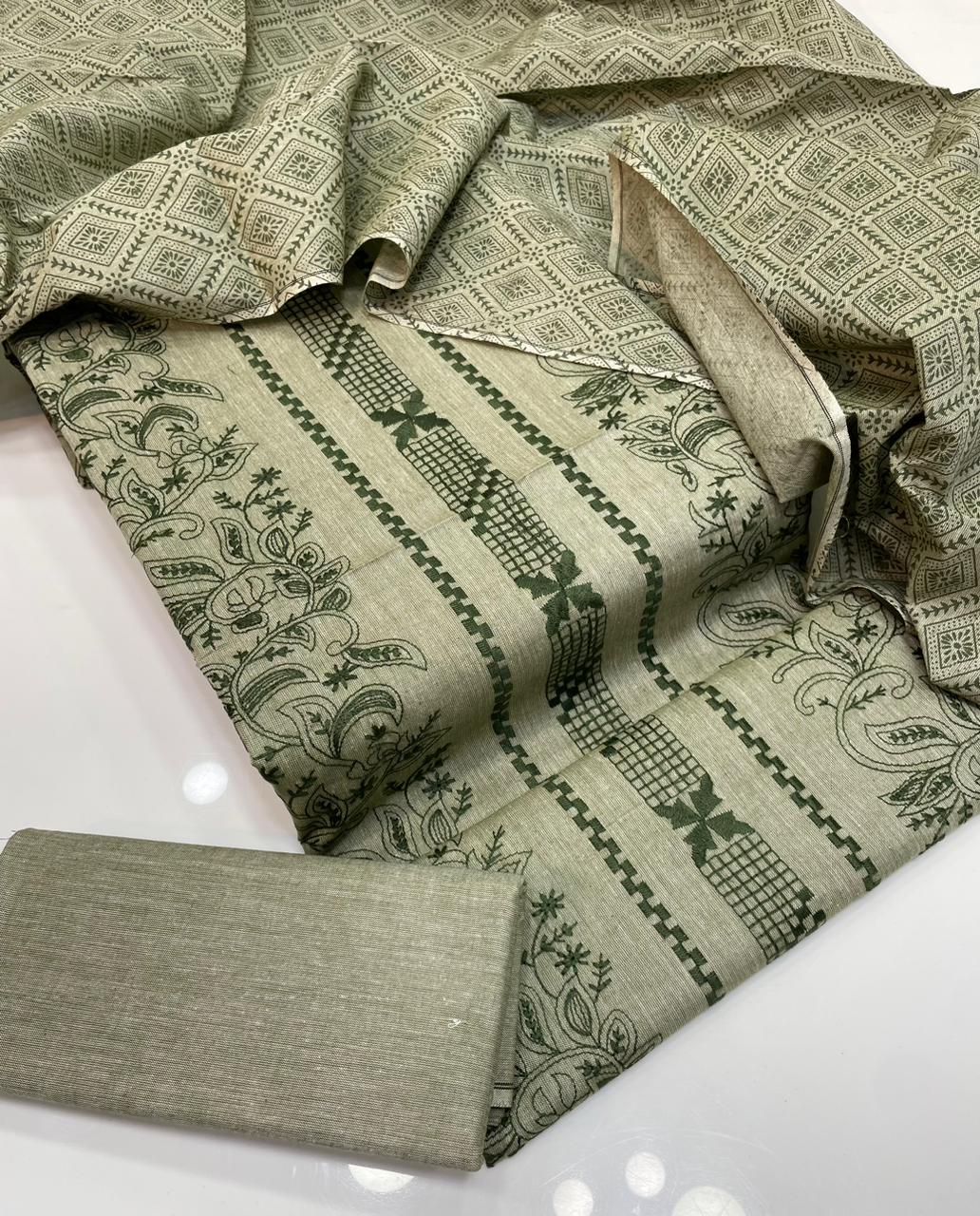 3 Pcs Khaddar Outfit