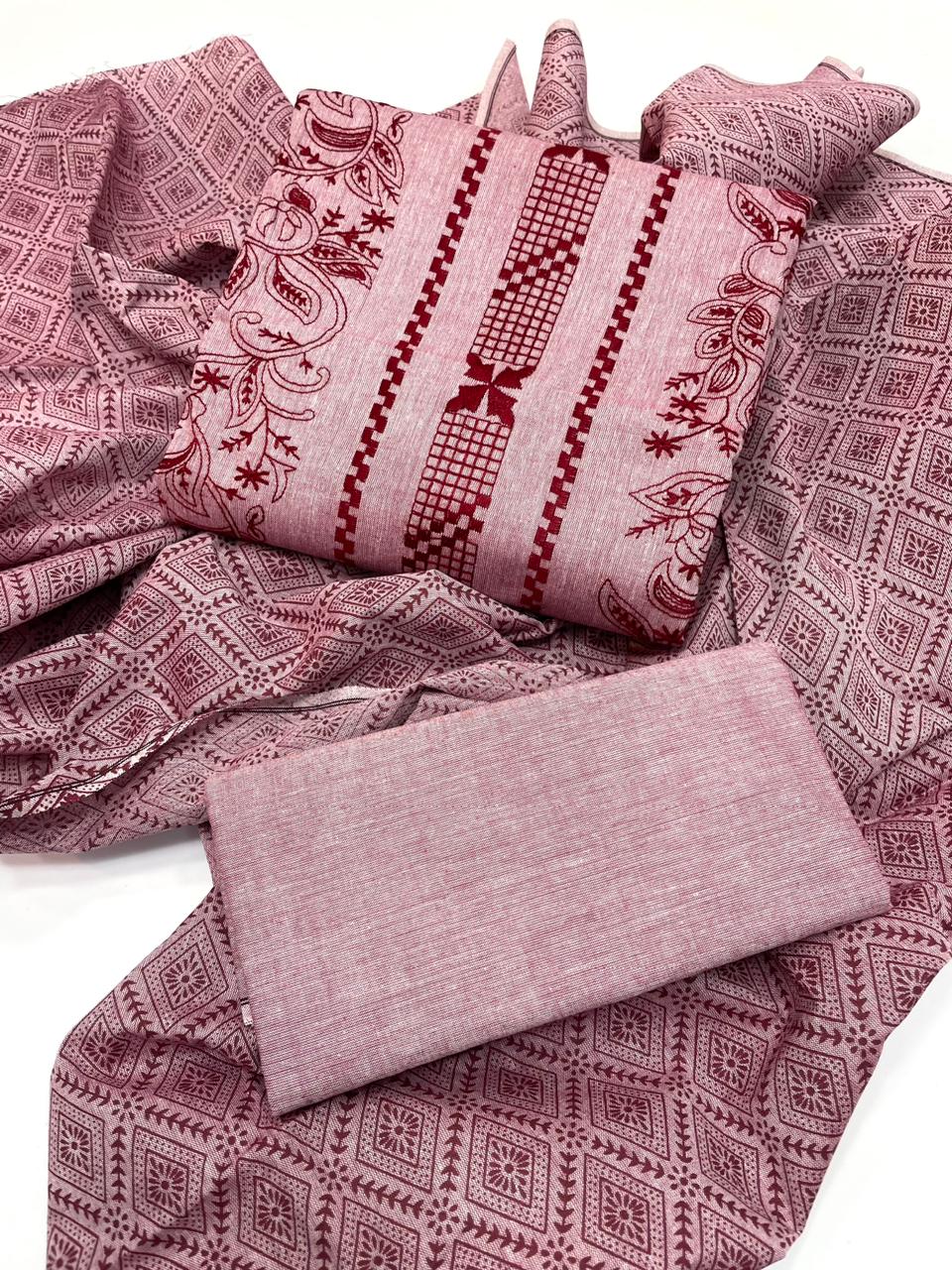 3 Pcs Khaddar Outfit