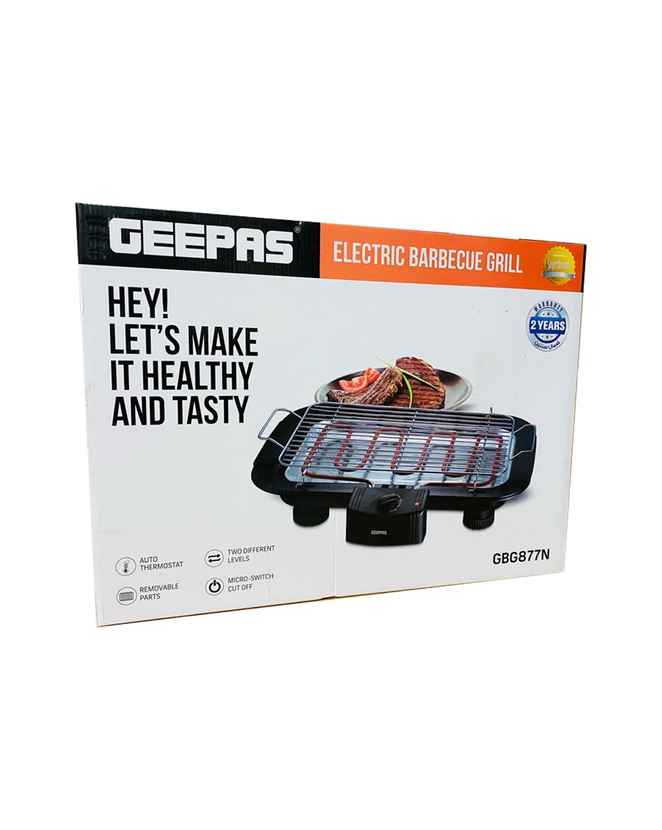 GEEPAS Electric Barbecue Grill (GBG877N)