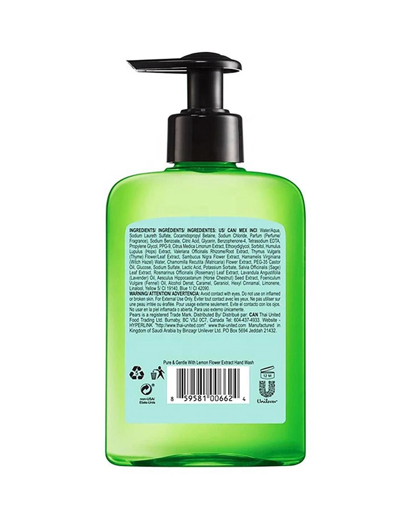 Pears Liquid Handwash Green 250ml