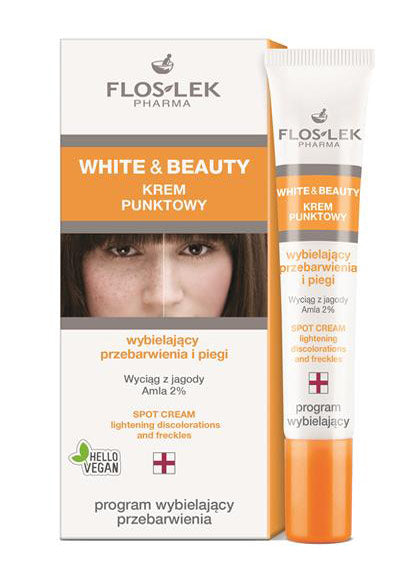 Floslek WHITE & BEAUTY SPOT CREAM LIGHTENING DISCOLOURATION AND FRECKLES