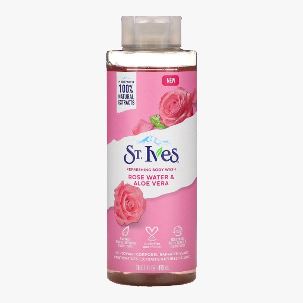 St. Ives Rose Water & Aloe Vera Refreshing Body Wash, 16 fl. oz.