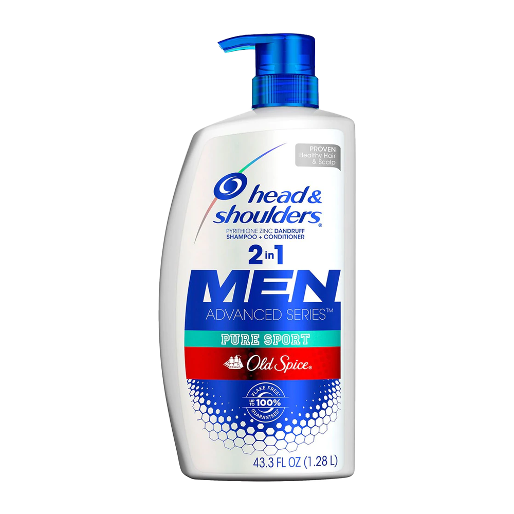 Head & Shoulders Men Advanced Series 2 in 1 Shampoo + Cond 43.3 FL Oz (1.28L)