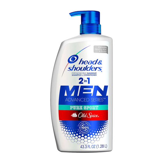 Head & Shoulders Men Advanced Series 2 in 1 Shampoo + Cond 43.3 FL Oz (1.28L)