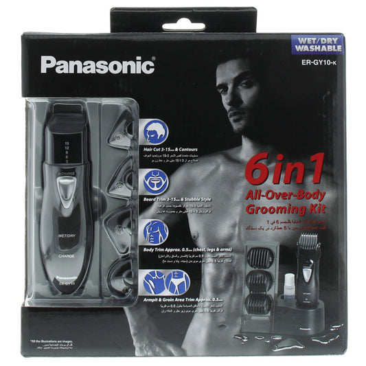 Panasonic 6-in-1 Men's Body Grooming Kit (ER-GY10K)