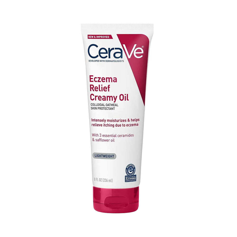 Cerave Eczema Relief Creamy Body Oil, Intensely Moisturizes, Light Weight 8 FL.OZ (236ml)