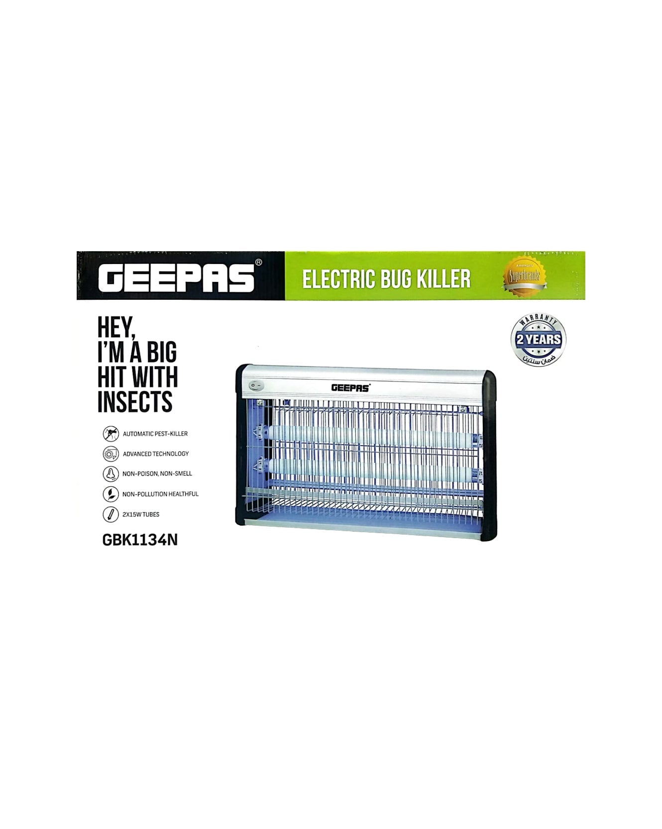 GEEPAS Electric Bug Killer (GBK1134N)
