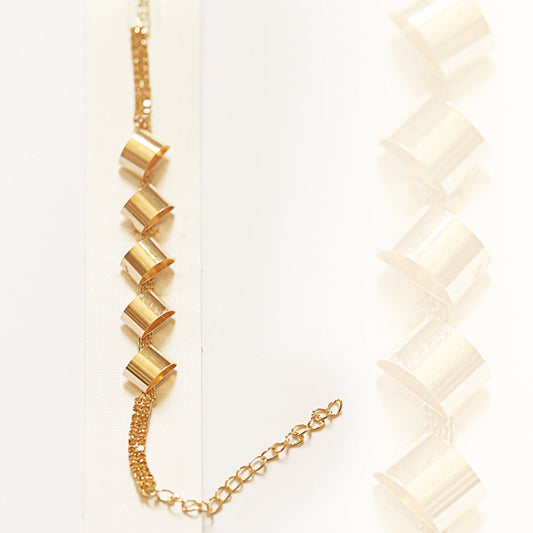 Gold-Toned Layered Wraparound Bracelet