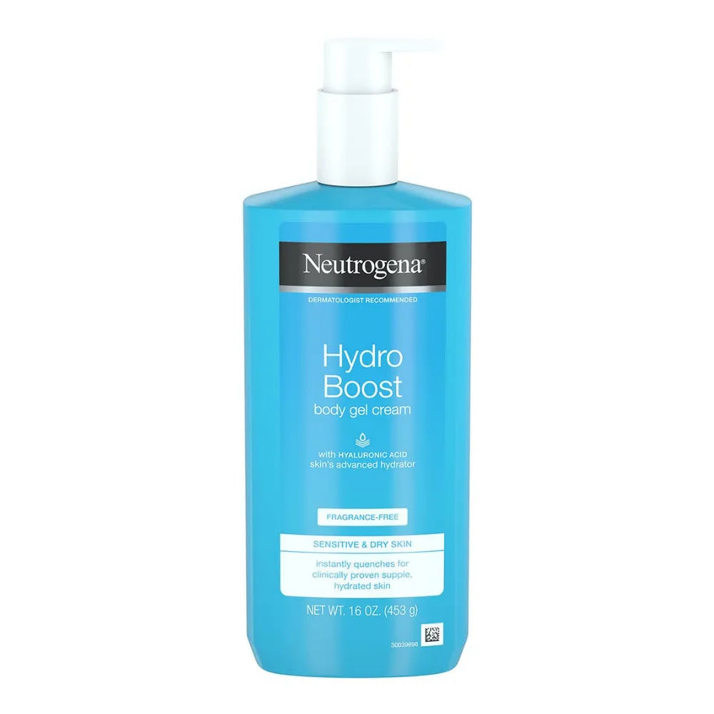 Neutrogena Hydro Boost Body Gel Cream Fragrance Free, Sensitive & Dry Skin 16 Oz (435 g)