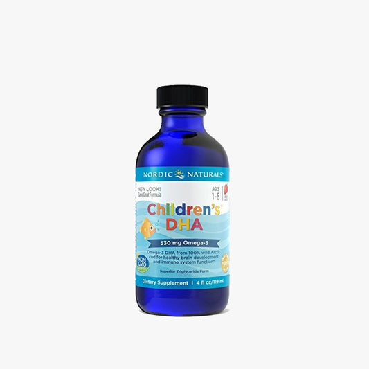 Nordic Naturals Children’s DHA Liquid Strawberry – 4 fl oz (119ml)
