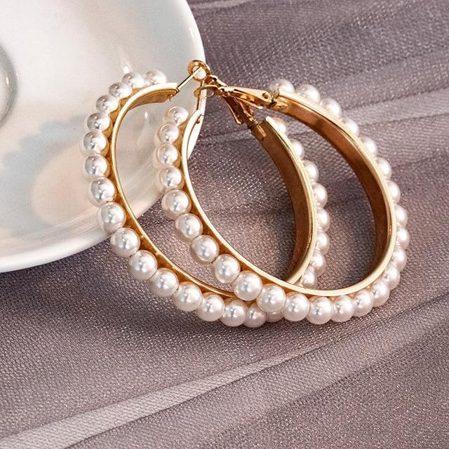 Pearl round Earrings