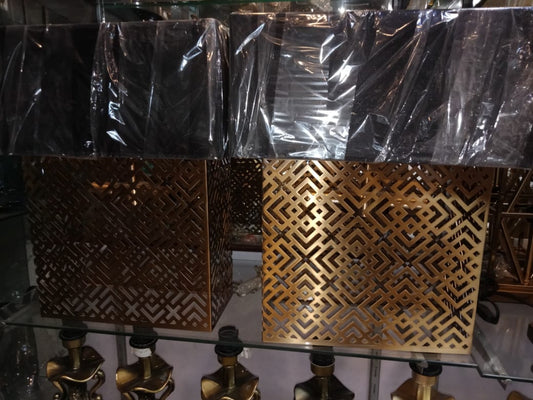 Brass Table Lamp Pair (L-1)
