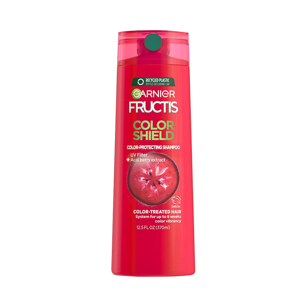 Garnier Fructis Color Shield, Color-Protecting Shampoo, UV Filter, Acai Berry Extract 12.5 FL.OZ (370ml)
