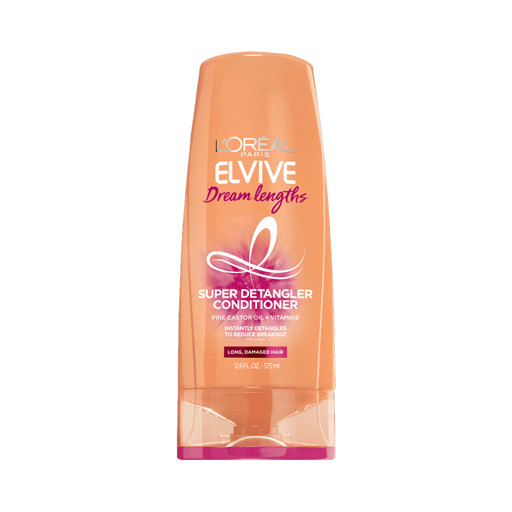 Loreal Paris Elvive Dream Lengths, Super Detangling Conditioner, Fine Castrol Oil & Vitamins, For Damage Hair & Braekage, 12.6 FL.OZ (375ml)